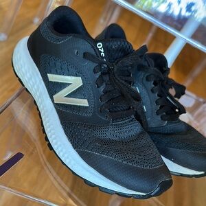 New Balance Black and White Athletic Shoes
